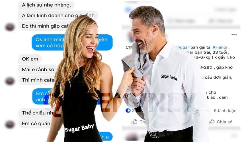 Sugar baby là từ lóng nhằm chỉ những cô gái dùng nhan sắc